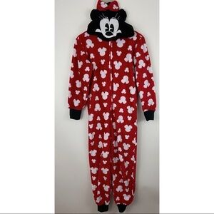 Disney Minnie Mouse Onesie Character Hood Pajamas